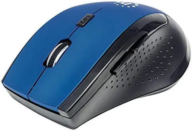 Alt view image 12 of 12 - MANHATTAN 179294 Curve Wireless Optical Mouse (Blue/Black)