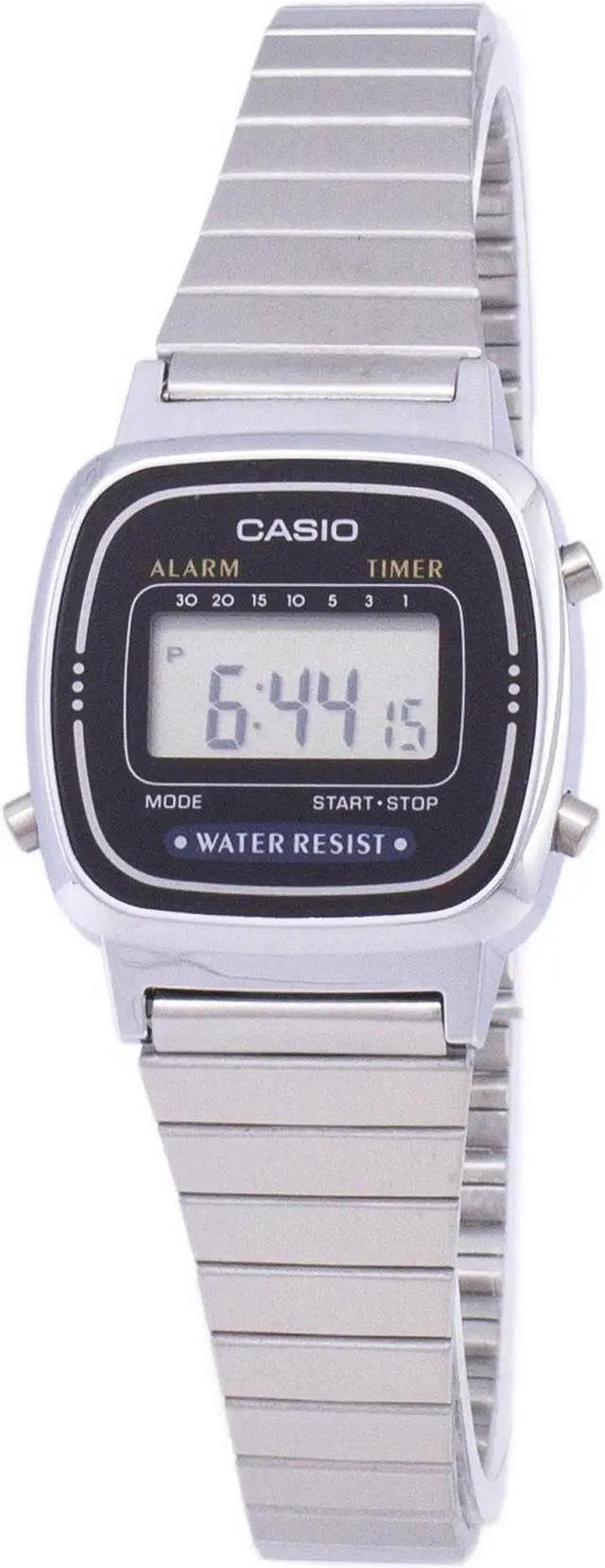 Alt view image 4 of 10 - Casio Stainless Steel Gold Digital Watch - LA670WGA-1CR