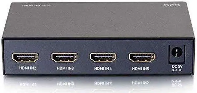 Alt view image 16 of 16 - C2G HDMI SELECTOR SWITCH 5X1-4K