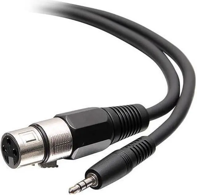 Alt view image 5 of 5 - C2G C2G41470 6 ft. 3.5mm Male 3 Position TRS to Female XLR Cable Male to Female