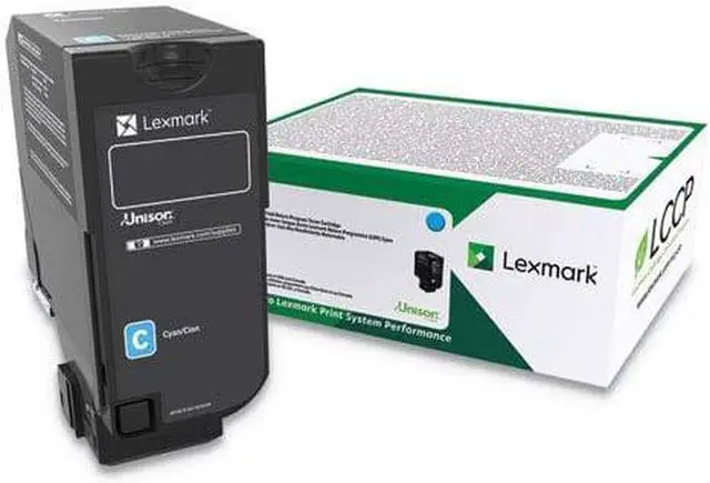 Alt view image 6 of 8 - Lexmark 74C0HCG TAA High Yield Return Program Toner Cartridge - Cyan