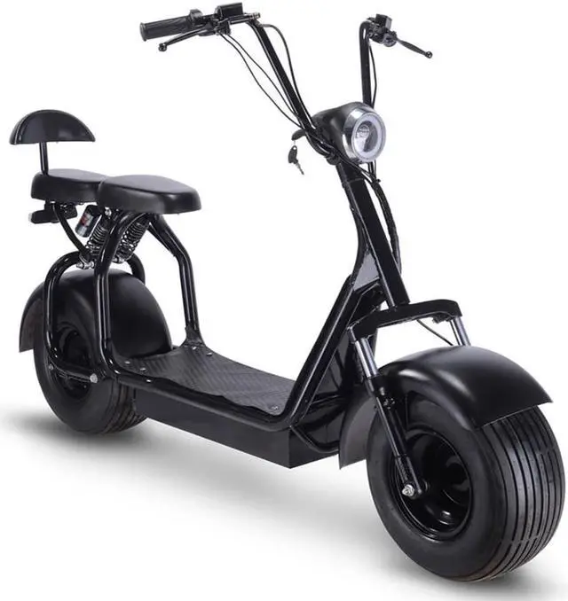 Alt view image 7 of 14 - MotoTec Knockout 60v 1000w Electric Scooter Black