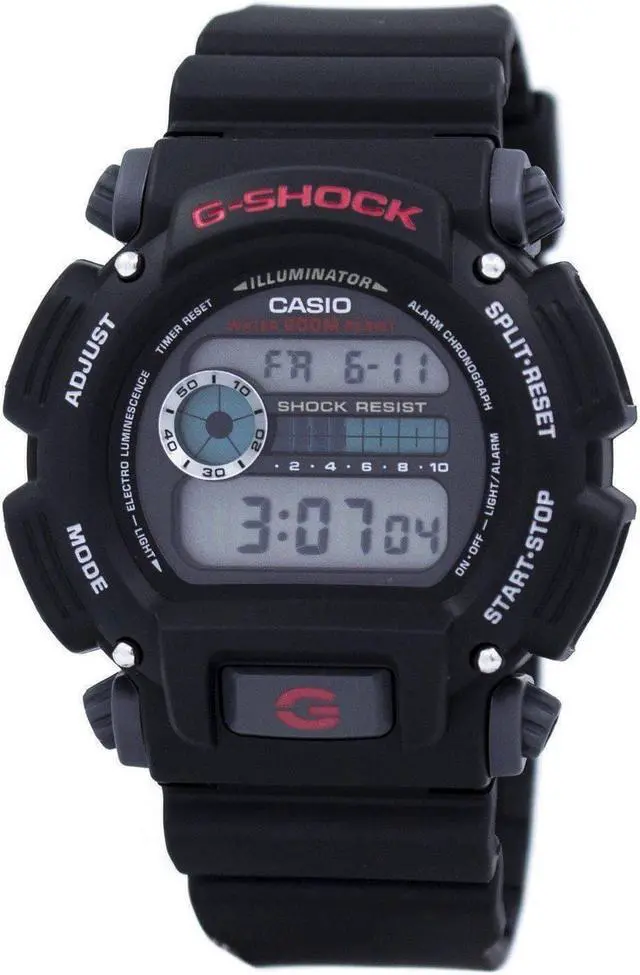 Alt view image 3 of 6 - Casio G-Shock Digital Quartz Black Resin