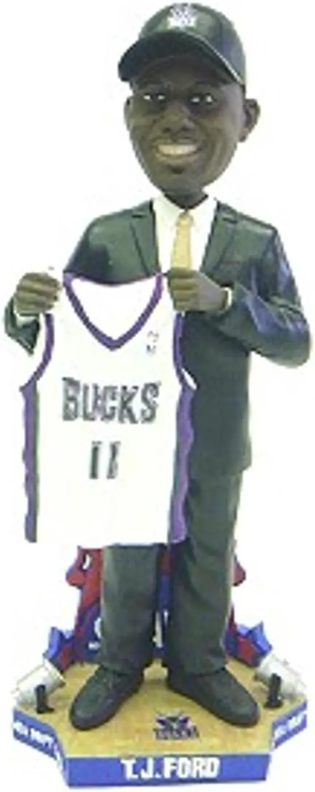 Main image of Milwaukee Bucks T.J. Ford Draft Pick Forever Collectibles Bobblehead  CO