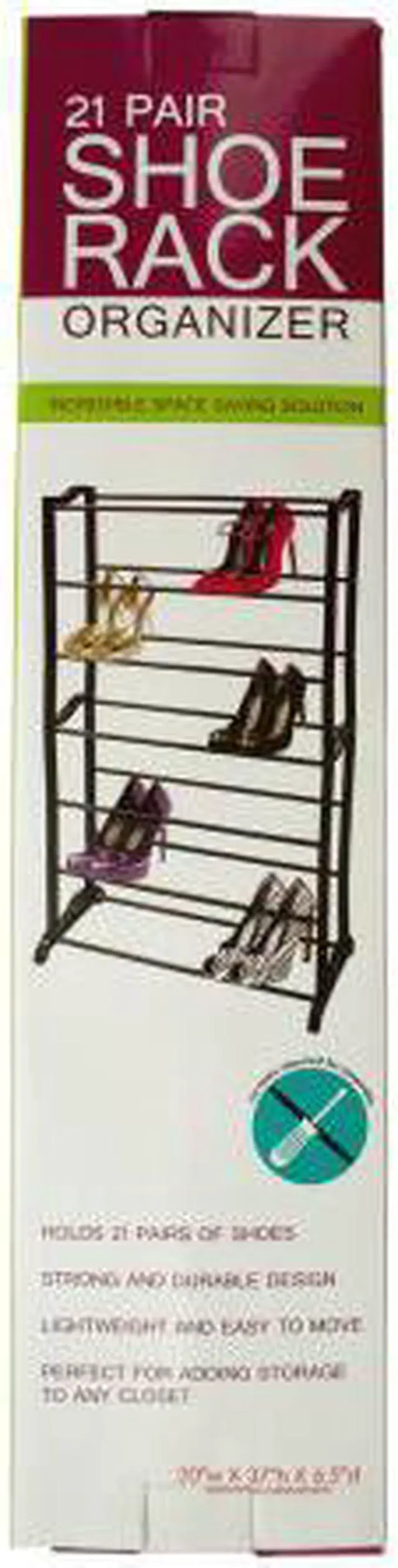 Alt view image 2 of 2 - bulk buys of872 21 pair shoe rack organizer