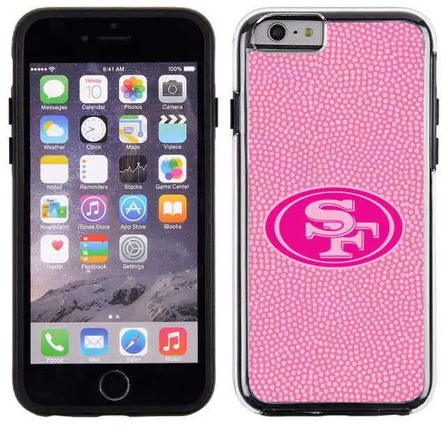 Alt view image 2 of 2 - San Francisco 49ers Pink NFL Football Pebble Grain Feel IPhone 6 Case