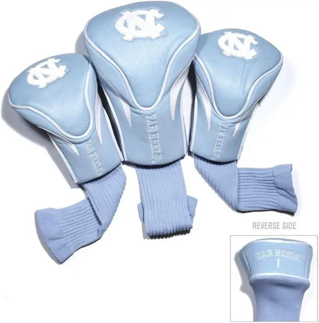 Alt view image 5 of 5 - Team Golf 22594 North Carolina Tar Heels 3 Pack Contour Fit Headcover