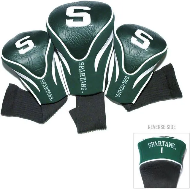 Alt view image 7 of 7 - Michigan State Spartans Ncaa 3 Pack Contour Fit Headcover