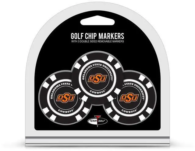 Main image of Oklahoma State Cowboys Golf Chip With Marker 3 Pack - Special Order