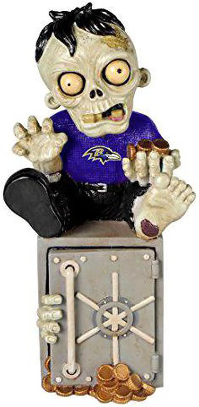 Main image of Baltimore Ravens Zombie Figurine Bank CO