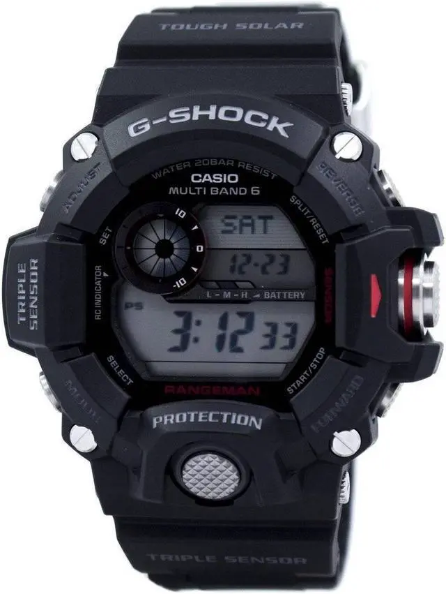 Alt view image 7 of 15 - Casio G-Shock Master Of G Rangeman Solar Atomic Watch GW9400-1
