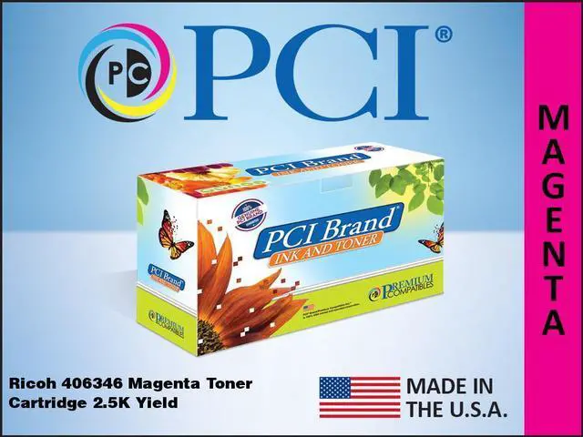 Alt view image 4 of 4 - Pci Ricoh 406346 Magenta Toner Cartridge