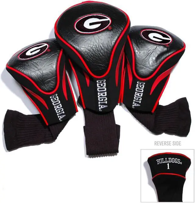 Alt view image 3 of 3 - Team Golf 21194 University of Georgia 3 Pack Contour Fit Headcover