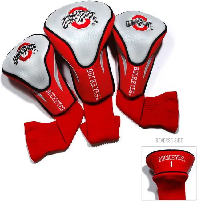 Alt view image 4 of 5 - Team Golf 3-Pack of Club Covers (Ohio State) Headcover