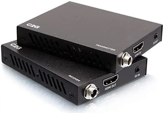Alt view image 5 of 7 - C2G HDMI over Cat5/Cat6 Extender Box Transmitter to Receiver up to 164' C2G60220