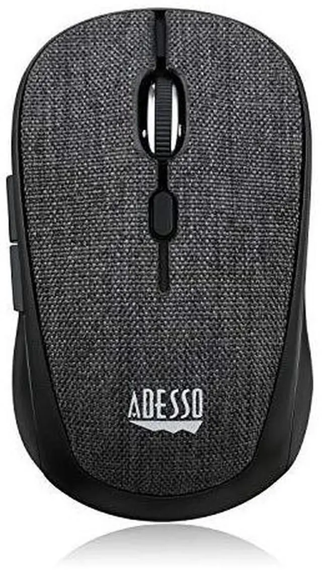 Alt view image 13 of 13 - ADESSO INC. iMouseS80B Wireless Optical Fabric Mouse