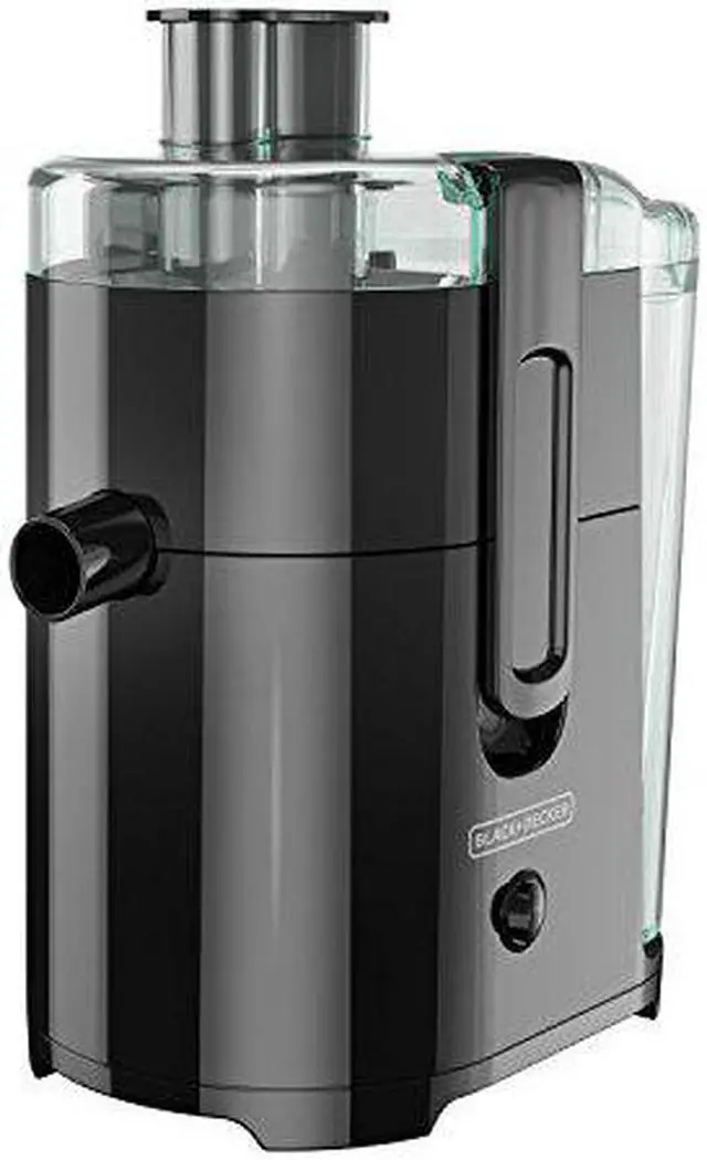 Alt view image 9 of 13 - BLACK+DECKER JE2400BD 400-Watt Fruit and Vegetable Juice Extractor with Space Saving Design, Black