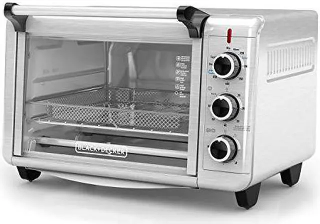 Alt view image 3 of 3 - BLACK+DECKER Crisp 'N Bake Air Fry Toaster Oven TO3215SS