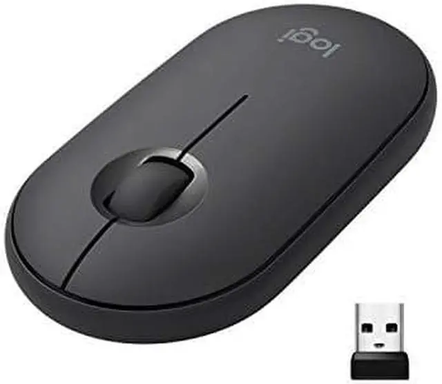 Alt view image 14 of 20 - Logitech Pebble M350 Wireless Mouse with Bluetooth or USB - Graphite