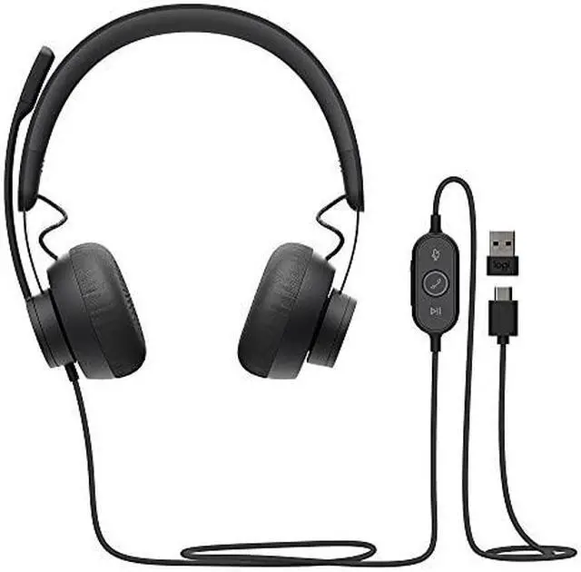 Alt view image 10 of 17 - Logitech Zone Wired Noise Cancelling Headset, Certified for Microsoft Teams