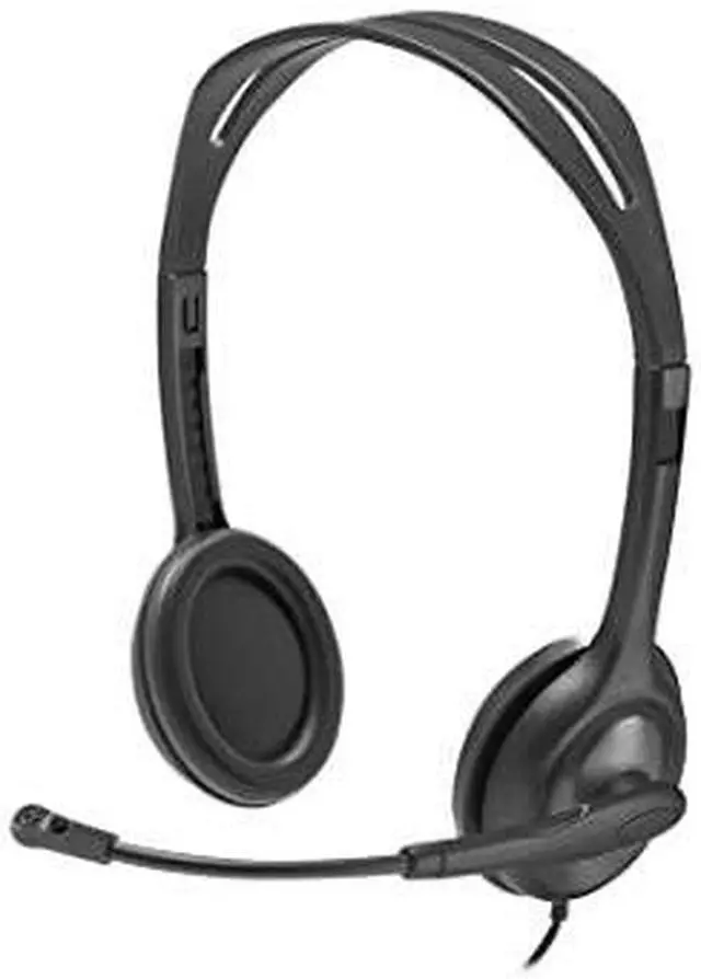 Alt view image 11 of 13 - Logitech H111 For EDU Wired 3.5mm Stereo Computer On Ear Headset Graphite (981-000999)