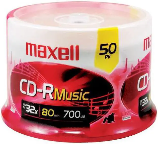 Alt view image 10 of 11 - Maxell MaxData CD-R Music 80min Recordable Discs (50 Disc Spindle)