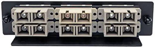Alt view image 8 of 8 - TOOLLESS PASS-THROUGH FIBER PATCH PANEL MMF/SMF 6 SC CONNECTORS
