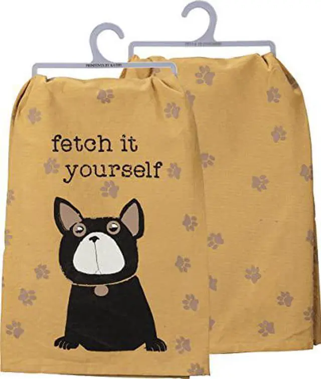 Alt view image 2 of 3 - Primitives by Kathy Dish Towel - Fetch it Yourself