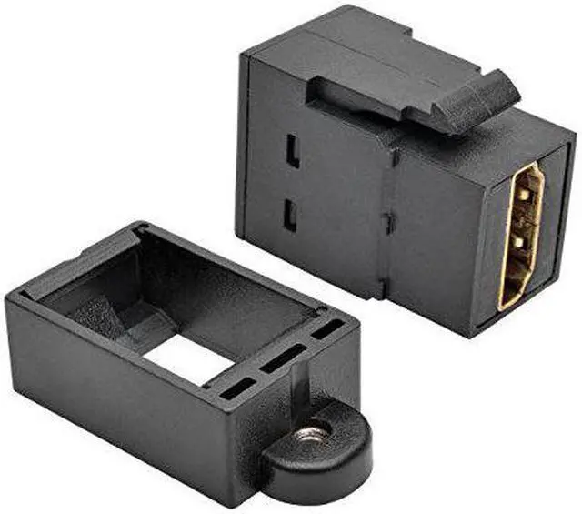 Alt view image 11 of 18 - TRIPP LITE P164-000-KP-BK HDMI Coupler Keystone Panel Mount All-in-One F/F Black