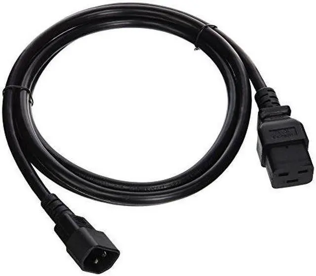 Alt view image 9 of 12 - 10FT POWER CORD ADAPTER CABLE C19 TO C14 10A 16AWG