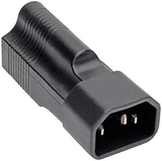 Alt view image 4 of 7 - Tripp Lite NEMA 5-15R to C14 Power Cord Adapter Converter 10A 125V Black