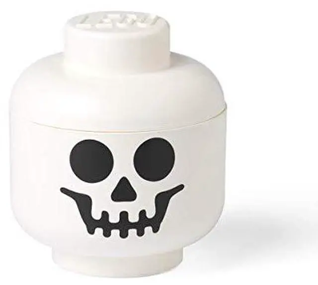 Alt view image 2 of 2 - LEGO Large 9 x 10 Inch Plastic Storage Head | Skeleton