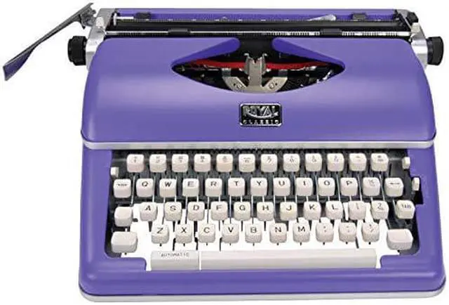 Alt view image 20 of 20 - Royal 79119Q Classic Manual Typewriter, Purple
