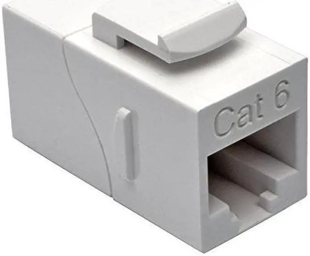 Alt view image 8 of 12 - TRIPP LITE N235-001-WH Cat6 Straight-Through Modular In-Line Snap-In Coupler (RJ45 F/F)