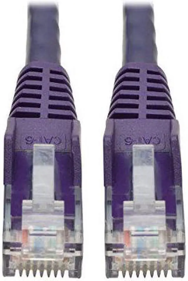 Alt view image 9 of 14 - TRIPP LITE N201-015-PU 15 ft. Cat 6 Purple Snagless Molded UTP Patch Cable (RJ45 M/M)