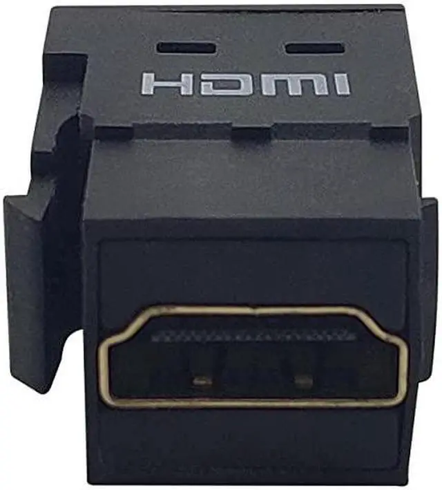 Alt view image 12 of 16 - Tripp Lite HDMI Keystone Panel Mount Coupler (F/F), 8k Video @ 60Hz (4:4:4), HDCP 2.2, Black (P164-000-KPBK8K)