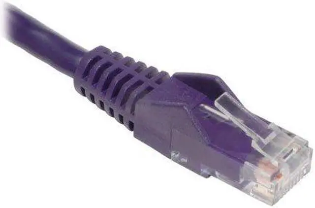 Alt view image 6 of 8 - TRIPP LITE N001-005-PU 5 ft. Cat 5/5E Purple Cat5e 350MHz Snagless Molded Patch Cable (RJ45 M/M) - Purple
