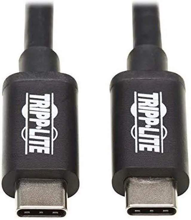 Alt view image 5 of 5 - Tripp Lite Model MTB3-01M5-5A-B Thunderbolt 3 Passive Cable - 20 Gbps, 5A 100W Power Delivery, 4K/60 Hz, 1.5m (5 ft.), Black Male to Male