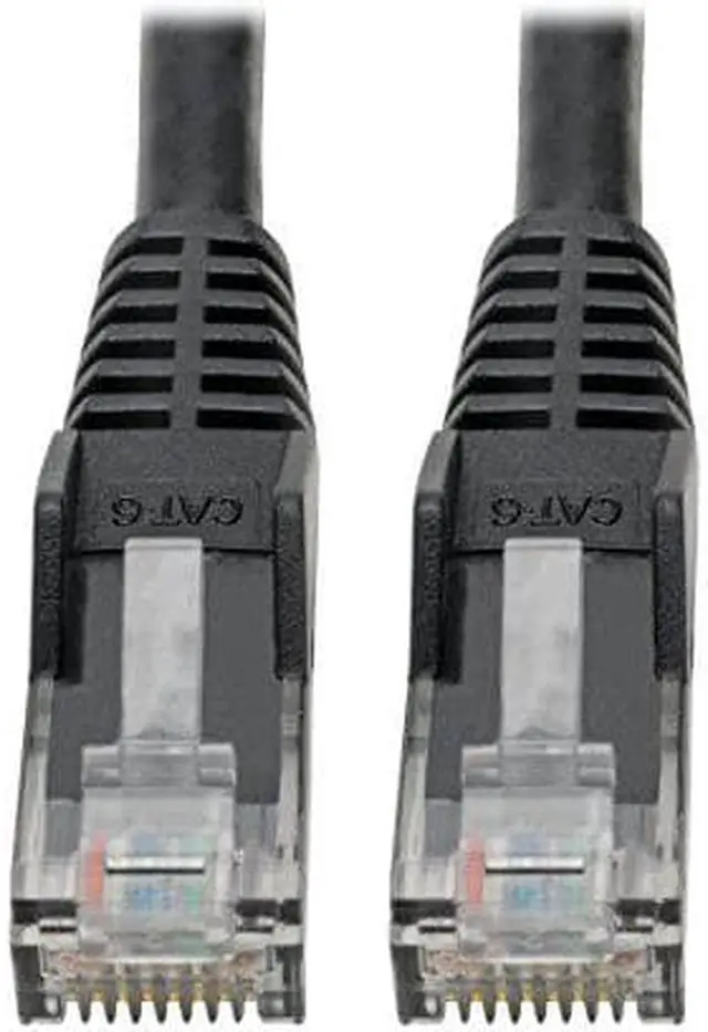 Alt view image 14 of 20 - Tripp Lite N201-06N-BK Premium Cat6 Gigabit Snagless Molded Utp Patch Cable, 24 Awg, 550 Mhz/1 Gbps (Rj45 M/M) , Black, 6 In. - Patch Cable - Rj-45 (M) To Rj-45 (M) - 5.9 In - Utp - Cat 6 - Ieee 802.
