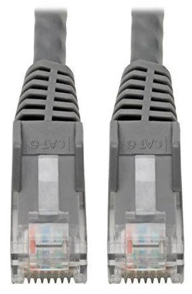 Alt view image 11 of 18 - Tripp Lite N201-06N-GY Premium Cat6 Gigabit Snagless Molded Utp Patch Cable, 24 Awg, 550 Mhz/1 Gbps (Rj45 M/M) , Gray, 6 In. - Patch Cable - Rj-45 (M) To Rj-45 (M) - 5.9 In - Utp - Cat 6 - Ieee 802.3