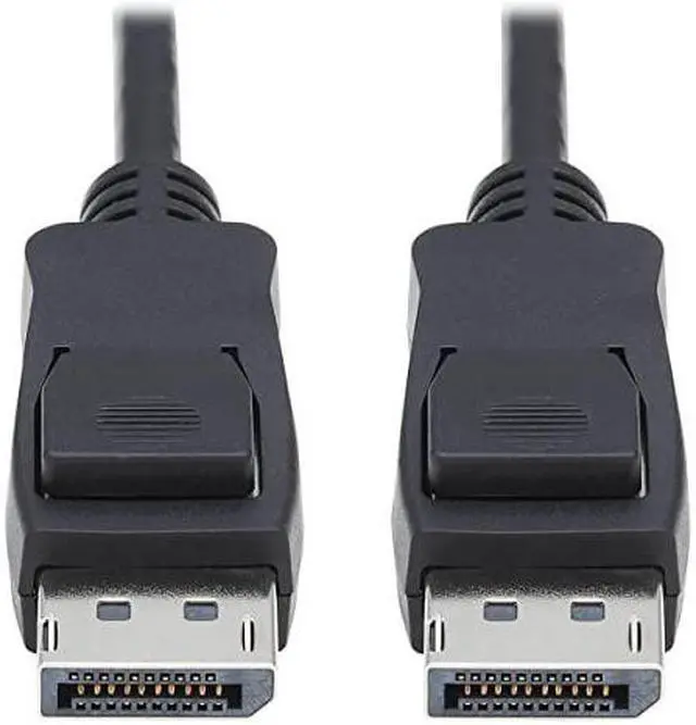 Alt view image 14 of 17 - Tripp Lite 15ft DisplayPort 1.4 Cable w/ Latching Connectors M/M Black P580015V4