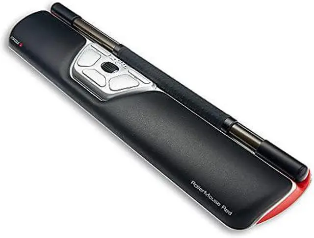 Alt view image 18 of 18 - Contour Design RollerMouse Red RM-RED Rollerbar Mouse Black/Silver