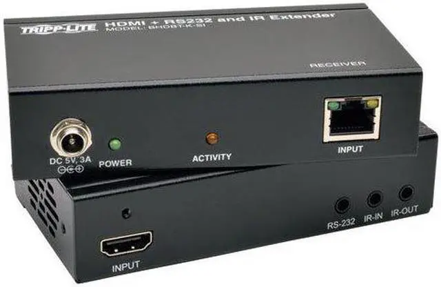 Alt view image 18 of 20 - Tripp Lite BHDBT-K-SI HDBaseT Lite HDMI Over Cat5e/6/6a Extender Kit with Serial and IR Control, 4Kx2K UHD / 1080p, Up to 230-ft. (70M)