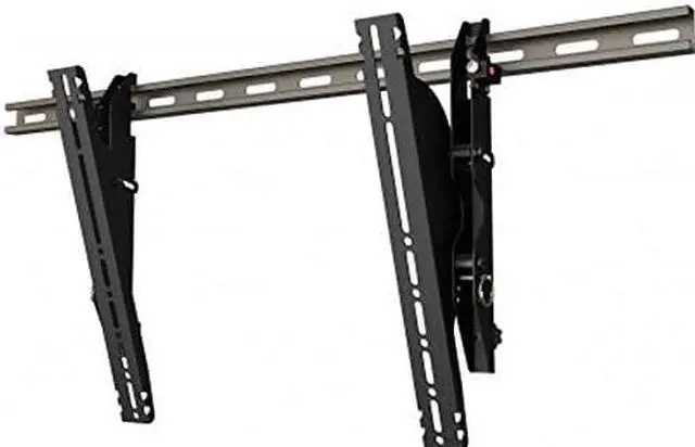Alt view image 10 of 10 - Wall mounted unistrut menu board brackets with plumb and tilt adjustment.