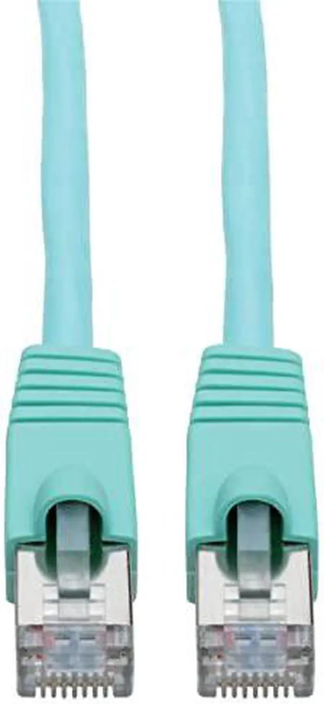 Alt view image 15 of 15 - Tripp Lite 25ft RJ-45 M/M Cat6a Snagless Shielded STP Patch Cable Aqua N262025AQ