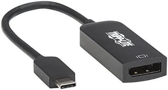 Alt view image 10 of 13 - Tripp Lite U444-06N-DP8B 6" USB-C to DisplayPort Adapter Cable M/F, Black