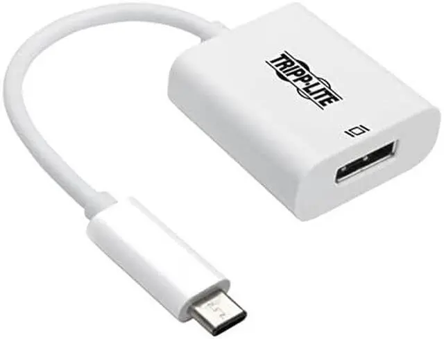 Alt view image 10 of 10 - Tripp Lite U444-06N-DP8W DisplayPort/USB-C A/V Adapter U44406NDP8W