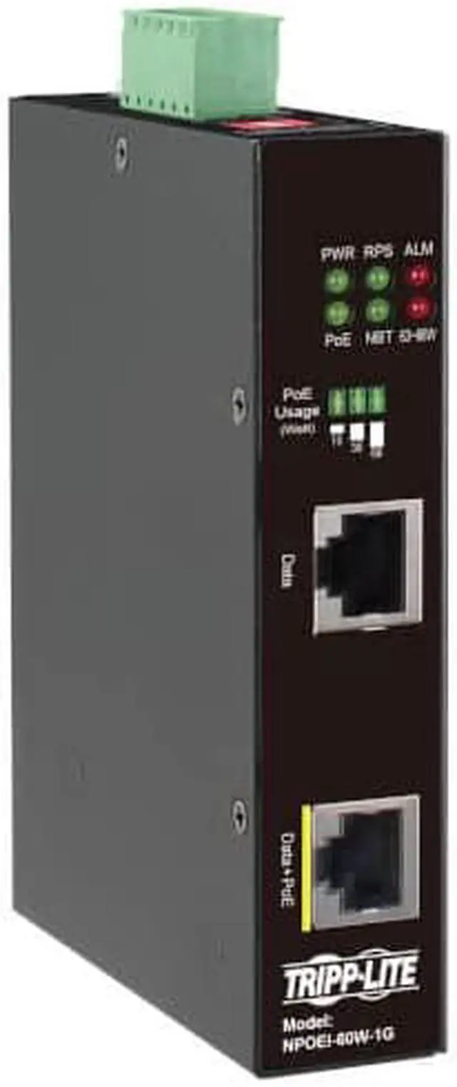 Alt view image 5 of 14 - Tripp Lite NPOEI-60W-1G PoE Injector NPOEI60W1G