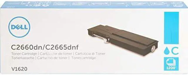 Alt view image 7 of 11 - Dell Cyan Toner Cartridge (OEM# 593-BBBN) (1 200 Yield) V1620