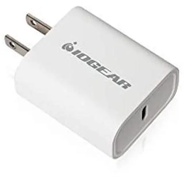 Alt view image 8 of 14 - IOGEAR GPAWC20W White GearPower Compact USB-C 20W Charger